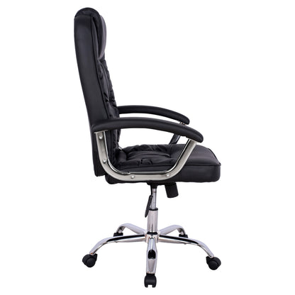 Office Chair Hm1112 With Black Pu And Chromed Base 63x67x113 Cm.