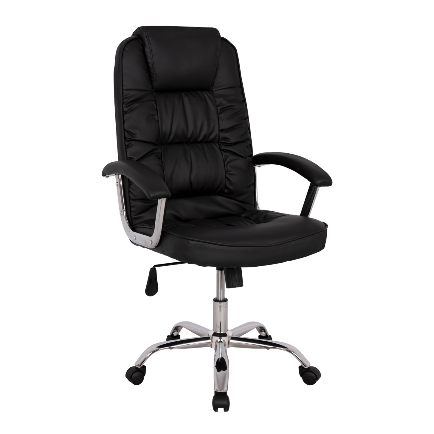 Office Chair Hm1112 With Black Pu And Chromed Base 63x67x113 Cm.