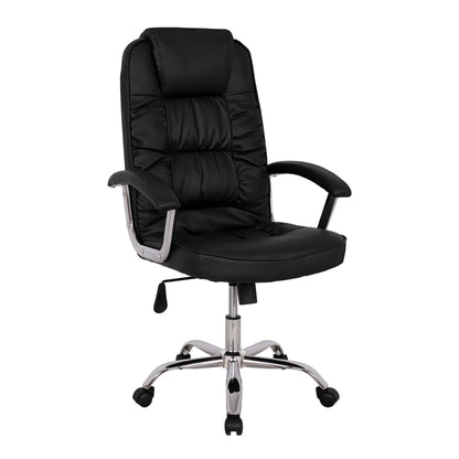 Office Chair Hm1112 With Black Pu And Chromed Base 63x67x113 Cm.