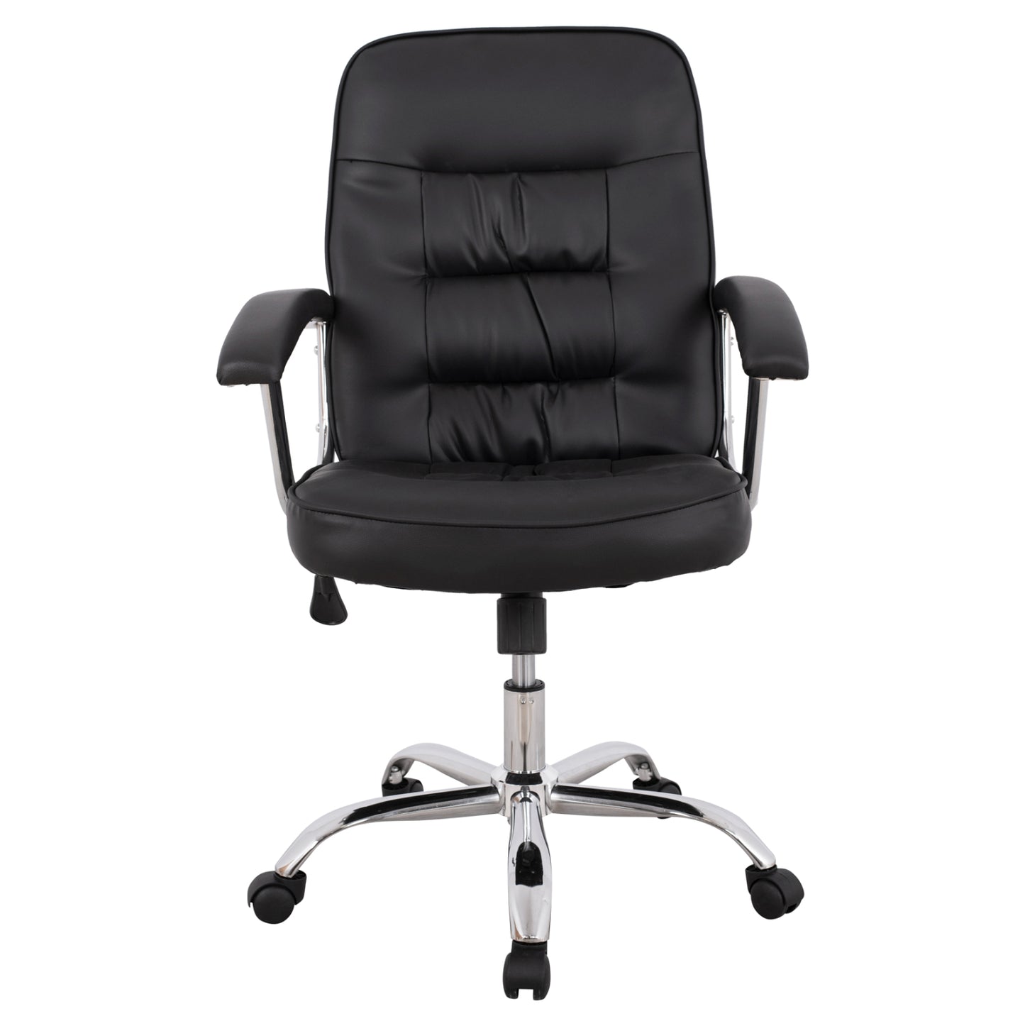 Office Chair Hm1113 With Black Pu And Chromed Base 62x62x104 Cm.