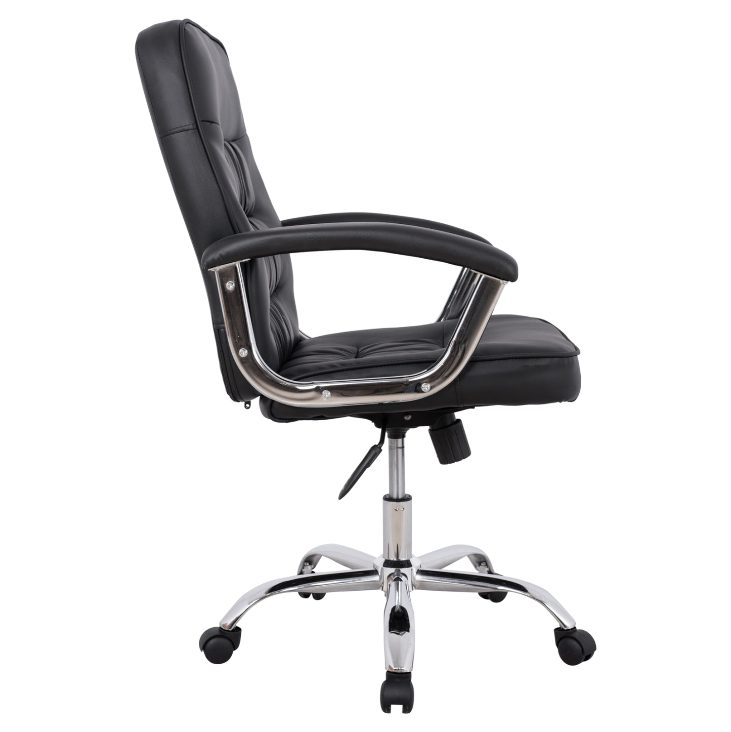 Office Chair Hm1113 With Black Pu And Chromed Base 62x62x104 Cm.
