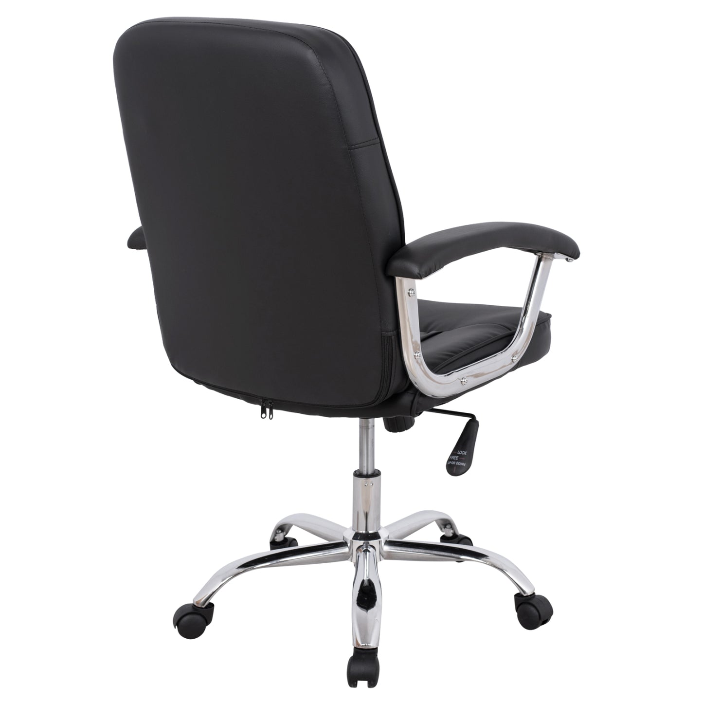 Office Chair Hm1113 With Black Pu And Chromed Base 62x62x104 Cm.