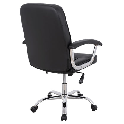 Office Chair Hm1113 With Black Pu And Chromed Base 62x62x104 Cm.
