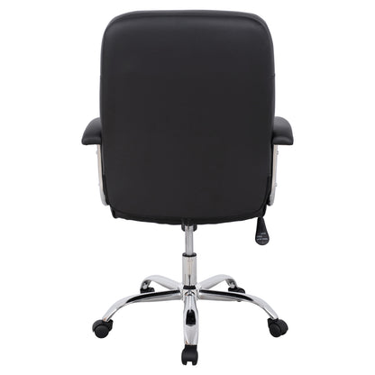 Office Chair Hm1113 With Black Pu And Chromed Base 62x62x104 Cm.