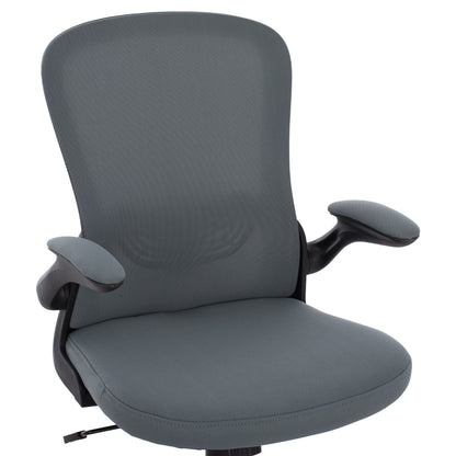 Office Chair Fb91178.10, Black Frame, Grey Mesh Fabric, 60x56x105