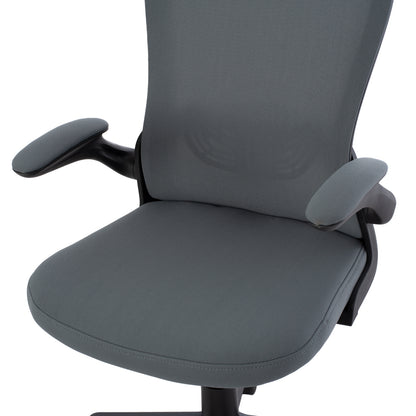 Office Chair Fb91178.10, Black Frame, Grey Mesh Fabric, 60x56x105