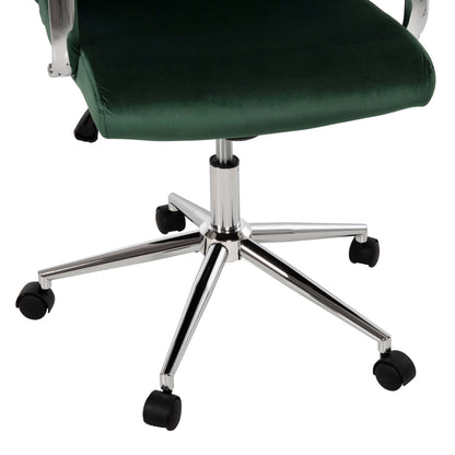Office Chair Josef Hm1181.03 Cypress Green Velvet-inox Base 58x61x105-113hcm.