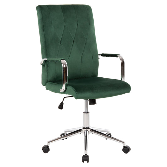 Office Chair Josef Hm1181.03 Cypress Green Velvet-inox Base 58x61x105-113hcm.