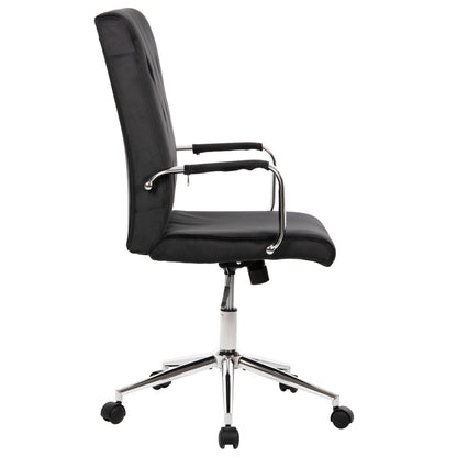 Office Chair Josef Hm1181.04 Black Velvet-inox Base 58x61x105-113hcm.