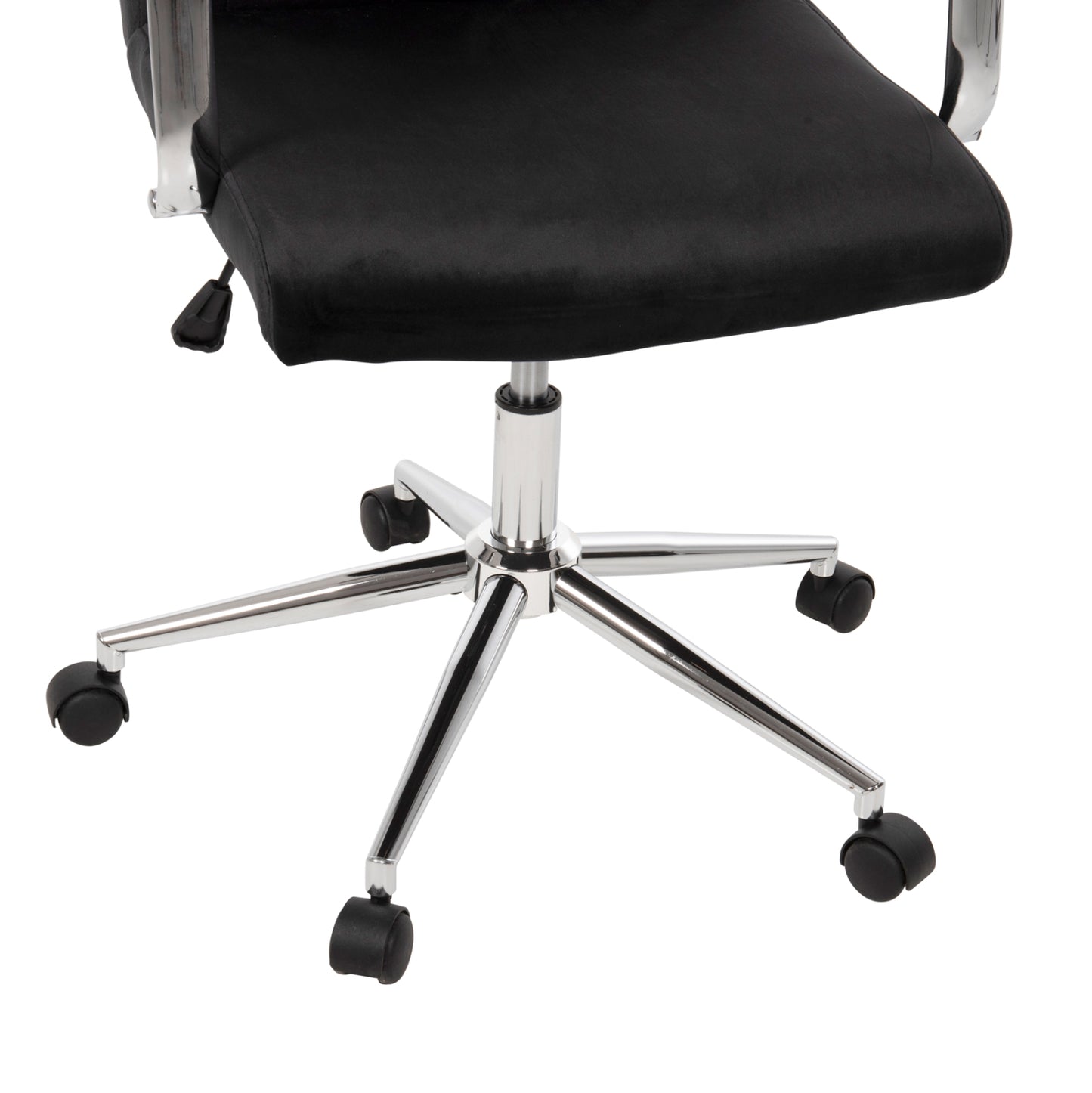 Office Chair Josef Hm1181.04 Black Velvet-inox Base 58x61x105-113hcm.