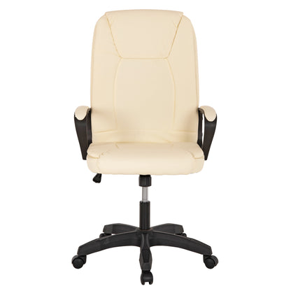Office Chair Hm1188.03 Ecru Pu Leather 63x70x114hcm.