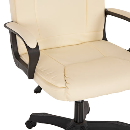 Office Chair Hm1188.03 Ecru Pu Leather 63x70x114hcm.