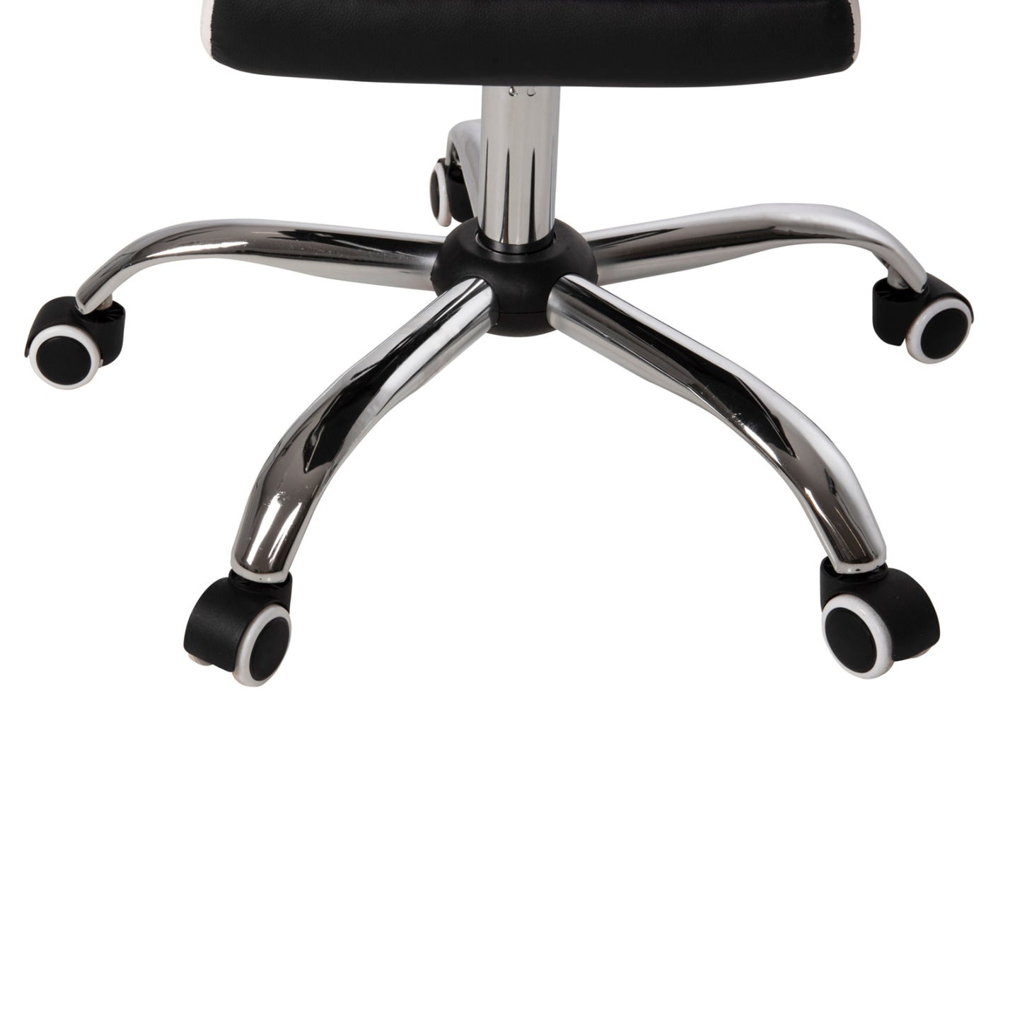 Office Chair Seena Hm1190.02 Black-white Pu-folding Footrest 62x65x115hcm.