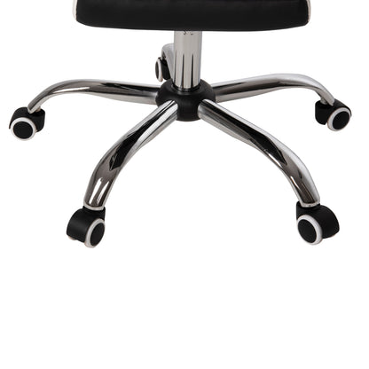 Office Chair Seena Hm1190.02 Black-white Pu-folding Footrest 62x65x115hcm.