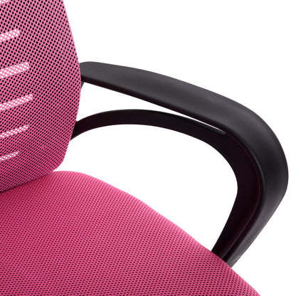 Office Chair Trail Hm1192.35 Pink Mesh-chromed Metal Leg 62x51x98hcm.