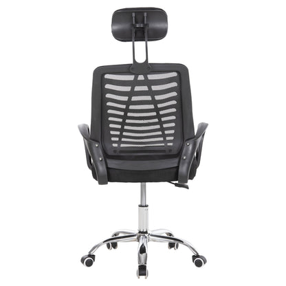 Office Chair Trail2 Hm1193 Black Mesh-chromed Metal Leg 62x59x120hcm.