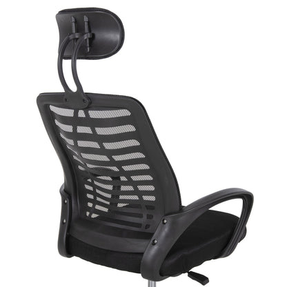 Office Chair Trail2 Hm1193 Black Mesh-chromed Metal Leg 62x59x120hcm.