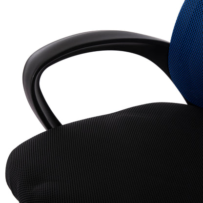 Office Chair Trail2 Hm1193.36 Blue & Black Mesh Fabric-chrome Base 61x61x116hcm.