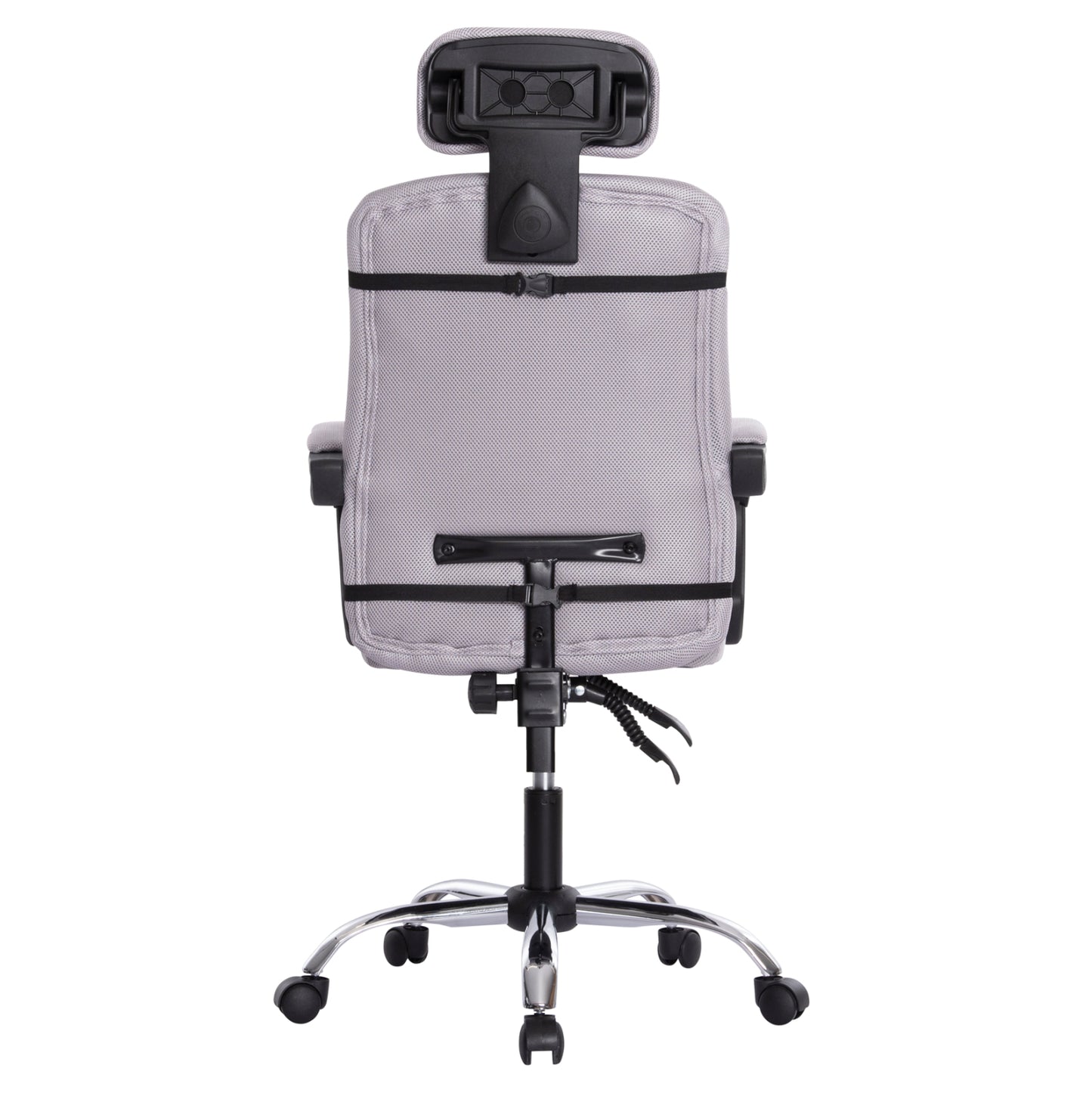 Office Chair Croner Hm1196.02 Grey Mesh-chrome Metal Base-black Frame 58x67x124hcm.
