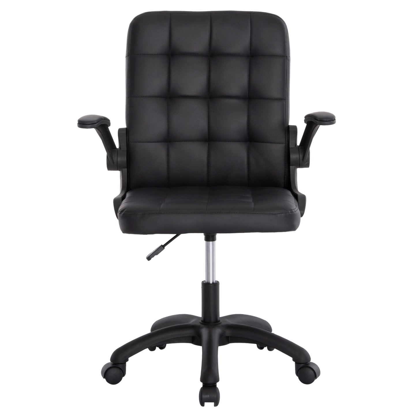 Office Chair Portima Hm1197.01 Black Pvc-frame & Base 69x57x97hcm.