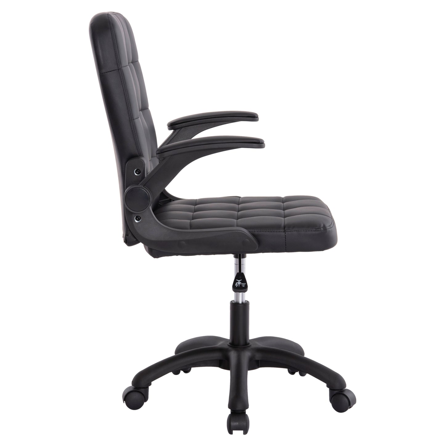 Office Chair Portima Hm1197.01 Black Pvc-frame & Base 69x57x97hcm.