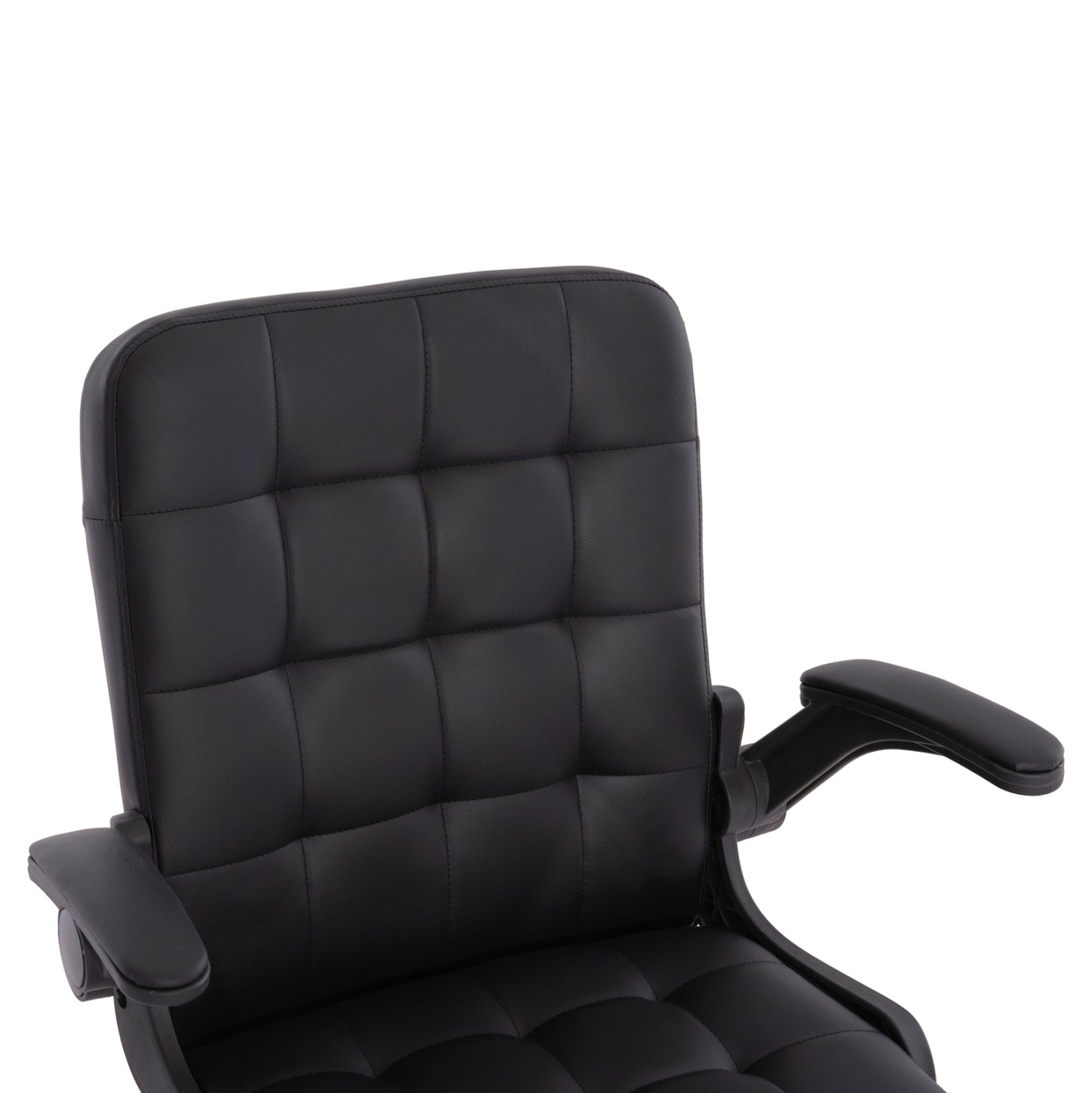 Office Chair Portima Hm1197.01 Black Pvc-frame & Base 69x57x97hcm.