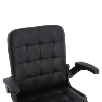 Office Chair Portima Hm1197.01 Black Pvc-frame & Base 69x57x97hcm.