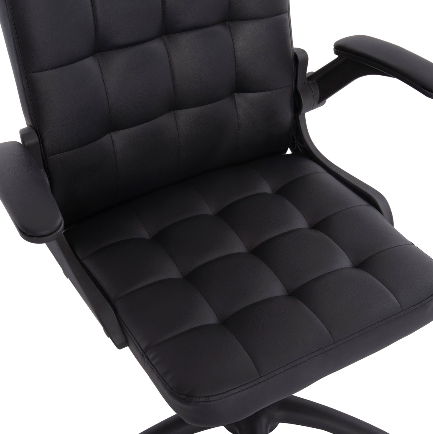 Office Chair Portima Hm1197.01 Black Pvc-frame & Base 69x57x97hcm.