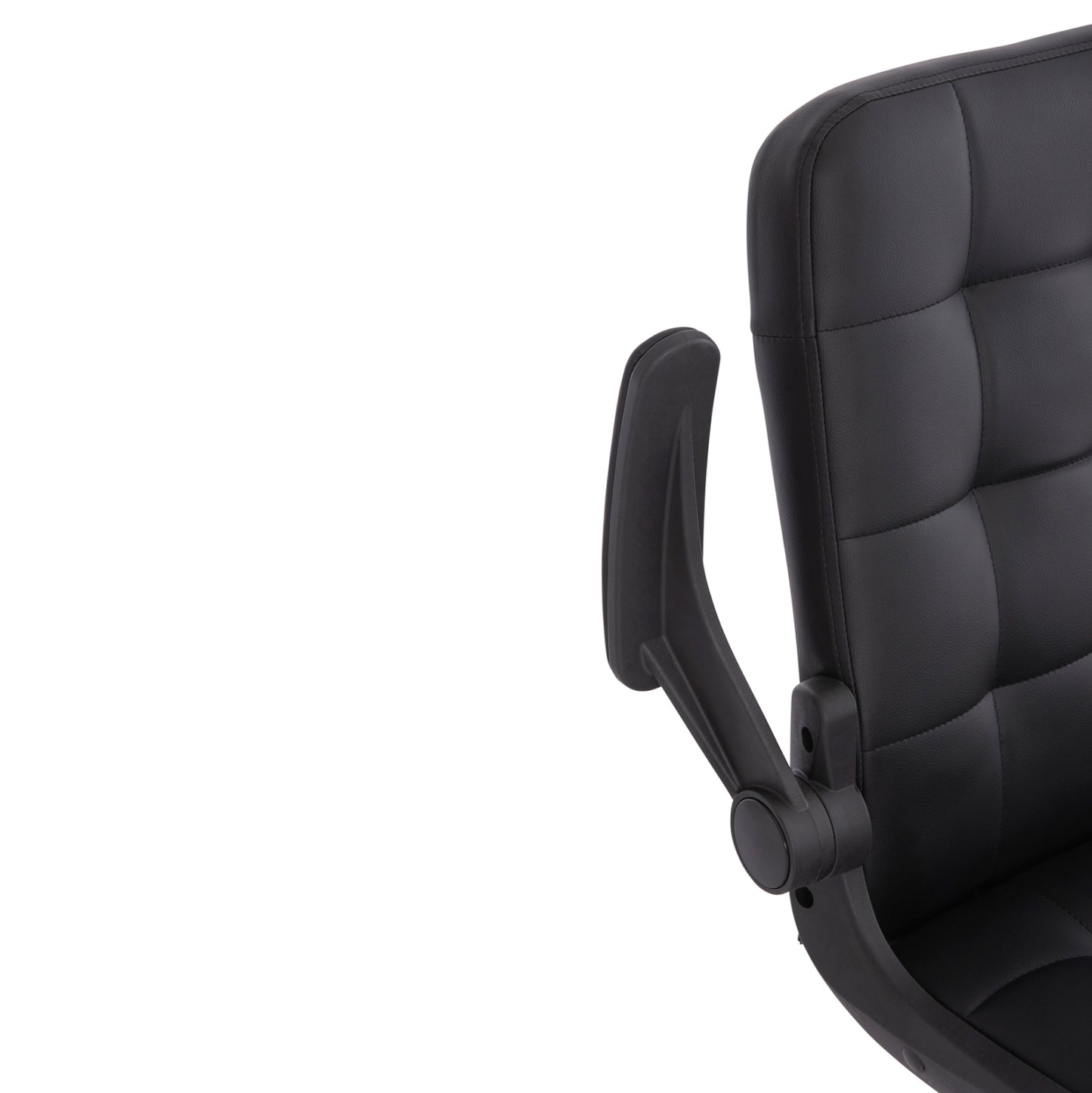 Office Chair Portima Hm1197.01 Black Pvc-frame & Base 69x57x97hcm.