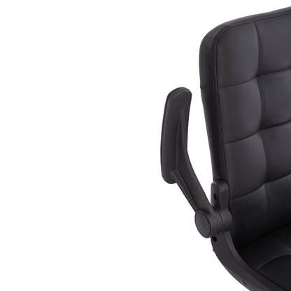 Office Chair Portima Hm1197.01 Black Pvc-frame & Base 69x57x97hcm.