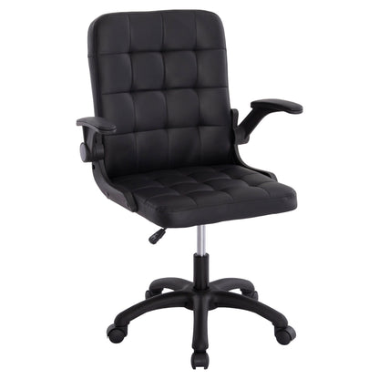 Office Chair Portima Hm1197.01 Black Pvc-frame & Base 69x57x97hcm.