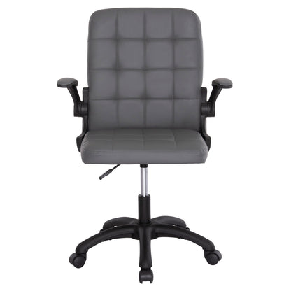 Office Chair Portima Hm1197.03 Grey Pvc-black Frame & Base 66.5x60x97hcm.