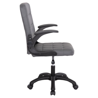Office Chair Portima Hm1197.03 Grey Pvc-black Frame & Base 66.5x60x97hcm.