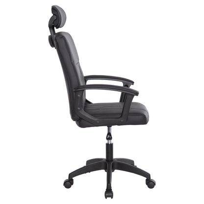 Office Chair Nimble Hm1199.01 Black Pvc-black Frame And Base 59x64x122hcm.