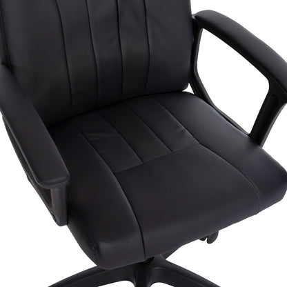 Office Chair Nimble Hm1199.01 Black Pvc-black Frame And Base 59x64x122hcm.