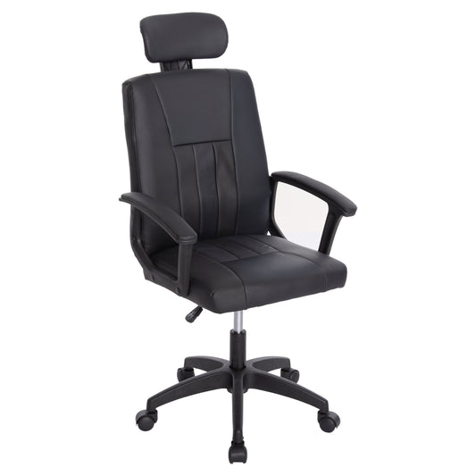 Office Chair Nimble Hm1199.01 Black Pvc-black Frame And Base 59x64x122hcm.