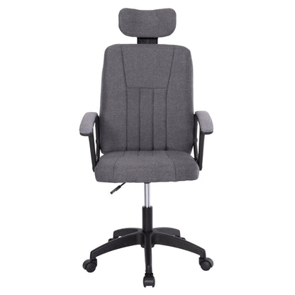 Office Chair Nimble Hm1199.12 Grey Fabric-black Frame And Base 59x64x122hcm.