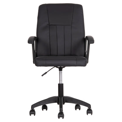 Office Chair Nim Hm1200.01 Black Pvc-black Frame And Base 58x65x100hcm.