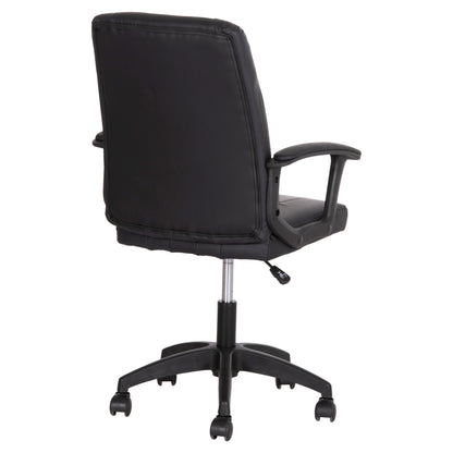 Office Chair Nim Hm1200.01 Black Pvc-black Frame And Base 58x65x100hcm.