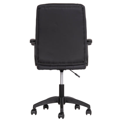 Office Chair Nim Hm1200.01 Black Pvc-black Frame And Base 58x65x100hcm.
