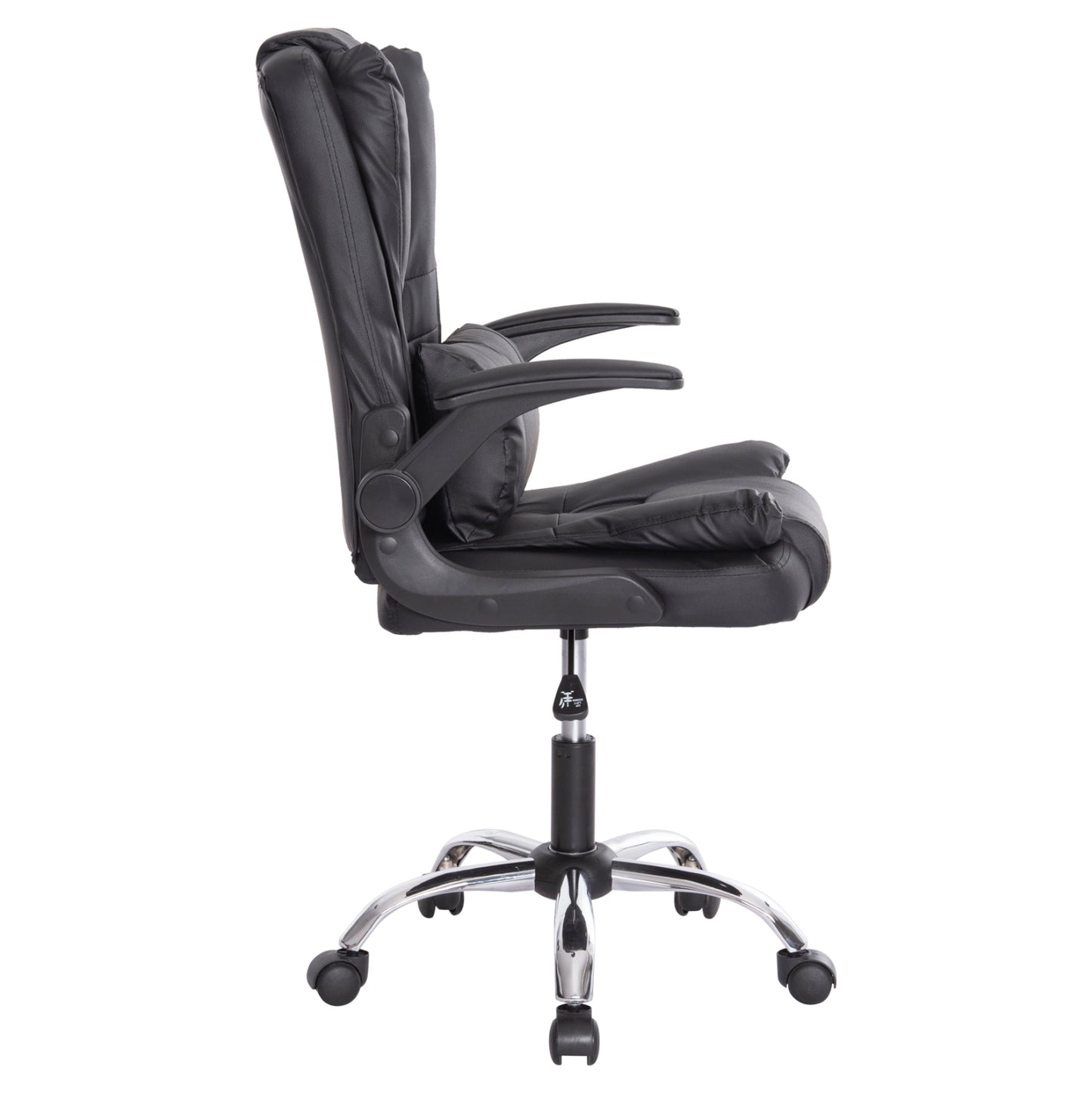 Office Chair Canan Hm1201 Black Pvc--chrome Base 66x61x105hcm.