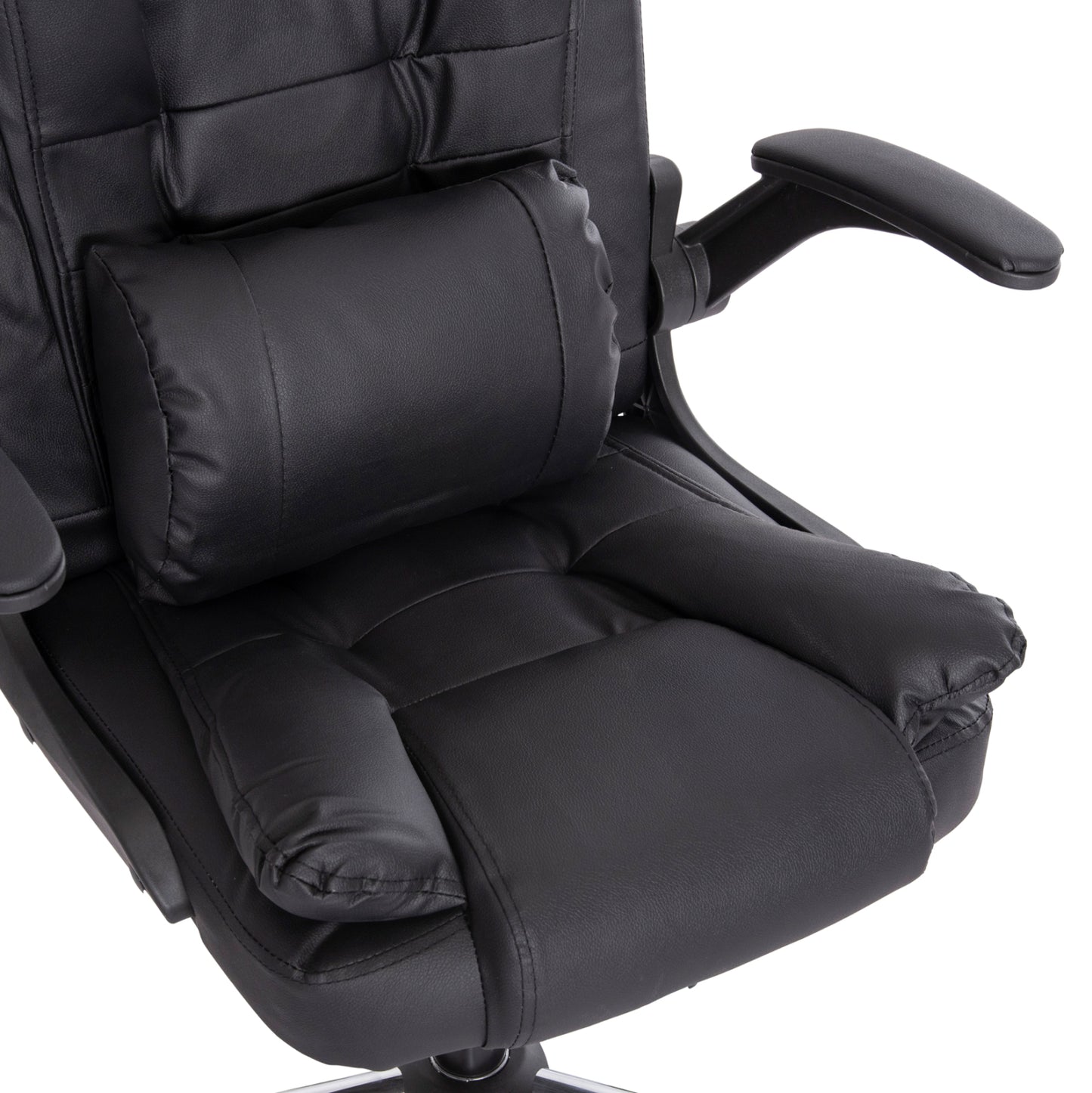 Office Chair Canan Hm1201 Black Pvc--chrome Base 66x61x105hcm.