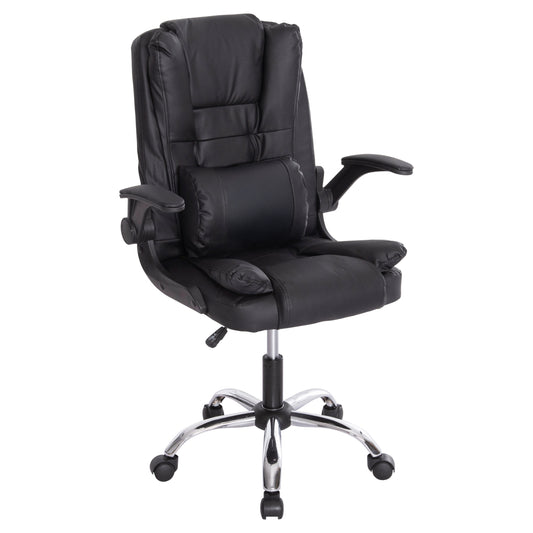 Office Chair Canan Hm1201 Black Pvc--chrome Base 66x61x105hcm.