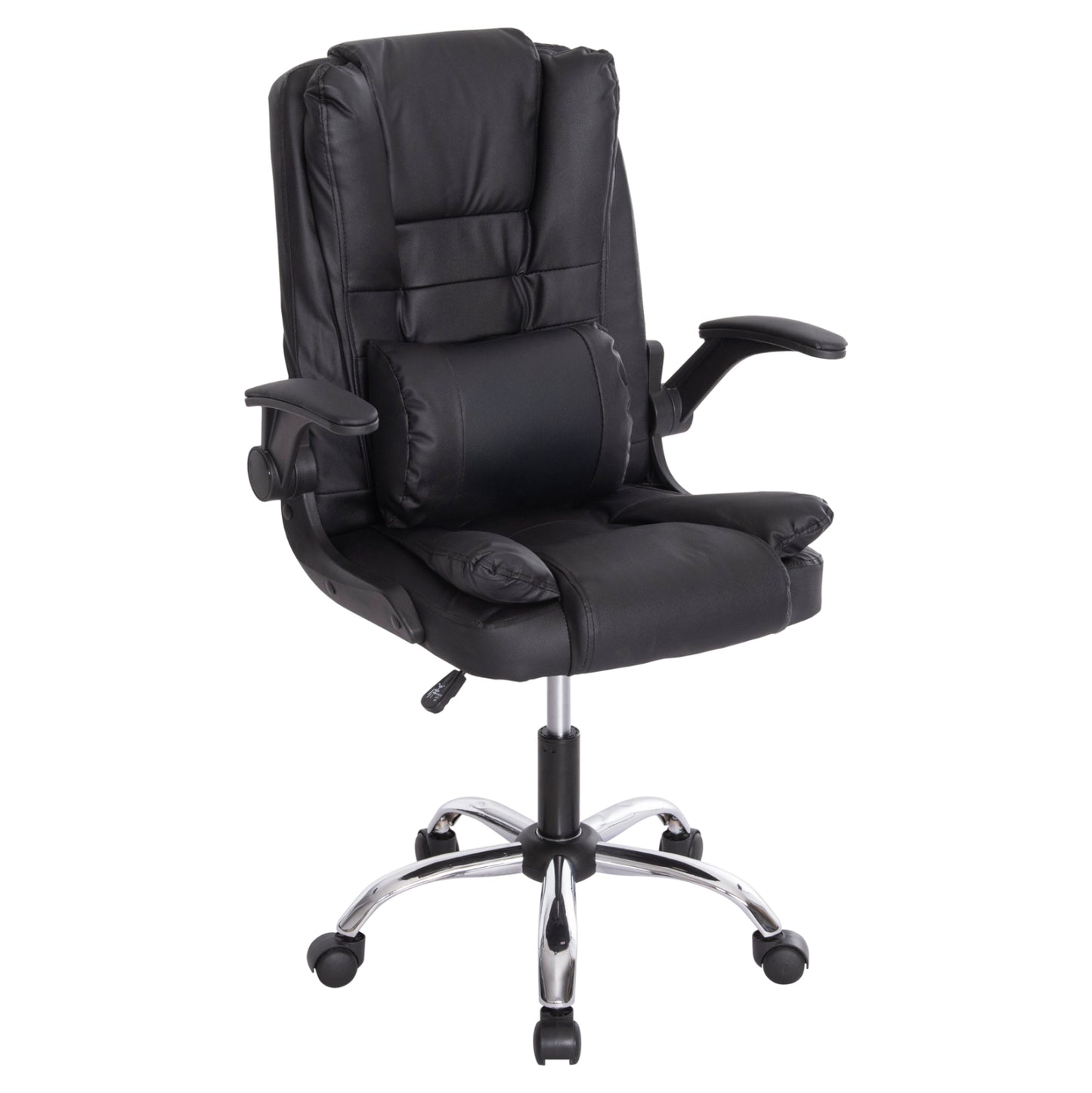 Office Chair Canan Hm1201 Black Pvc--chrome Base 66x61x105hcm.