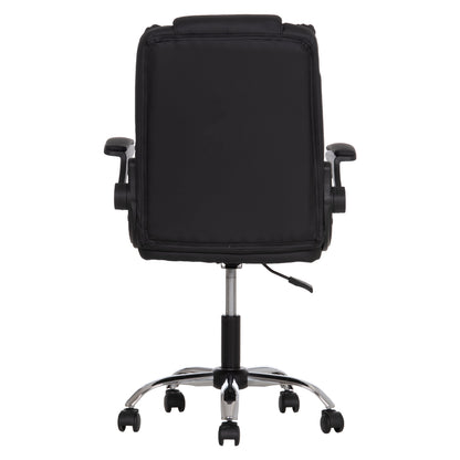 Office Chair Canan Hm1201.11 Black Pvc--chrome Base 63x62x93-101hcm.