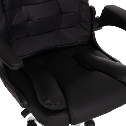 Office Chair Canan Hm1201.11 Black Pvc--chrome Base 63x62x93-101hcm.