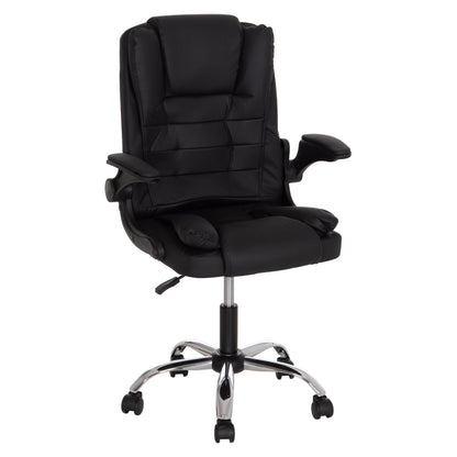 Office Chair Canan Hm1201.11 Black Pvc--chrome Base 63x62x93-101hcm.