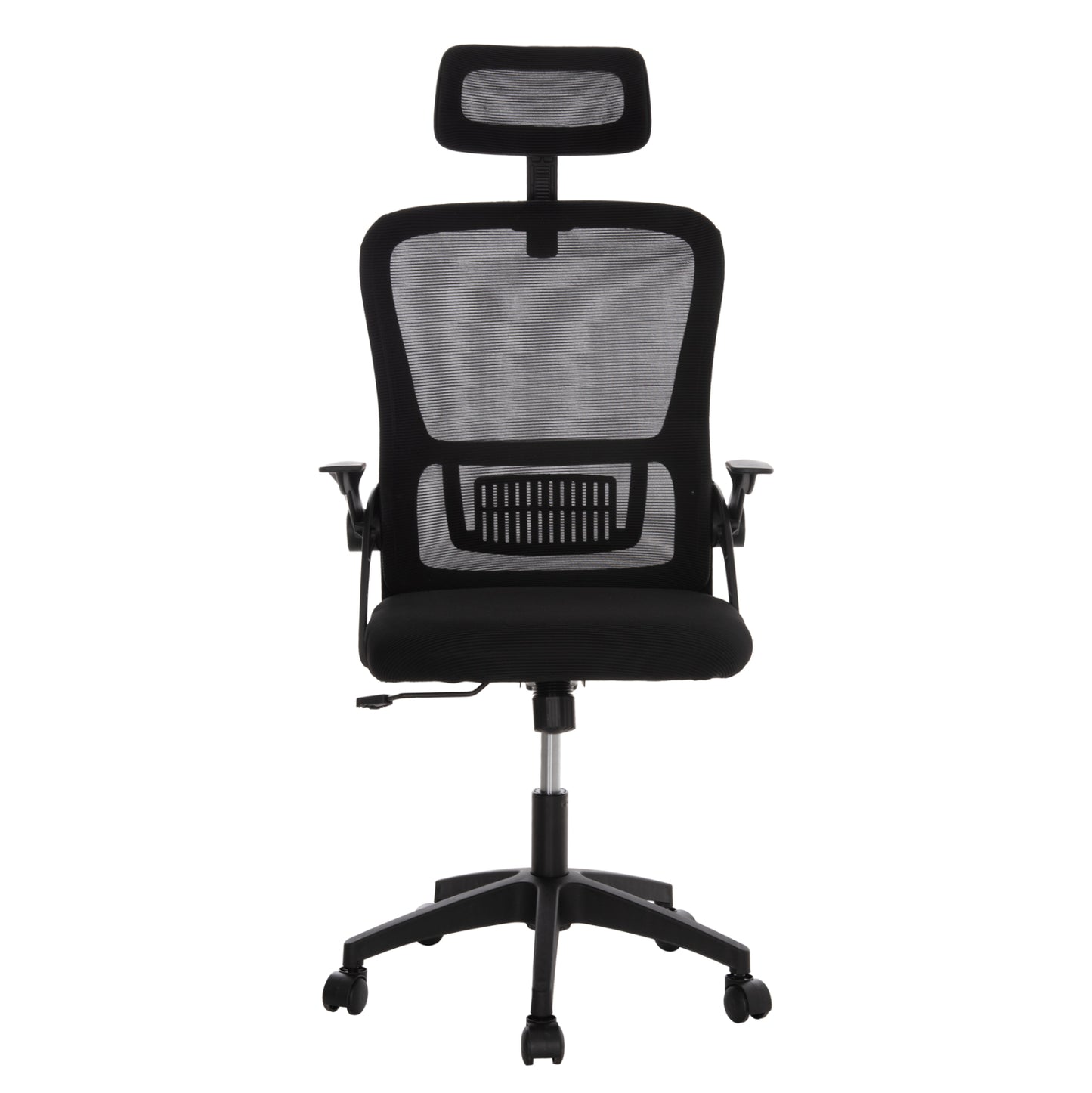 Office Chair Blazer Hm1205.01 Black Mesh Fabric--black Arms 60x58x110-130hcm.