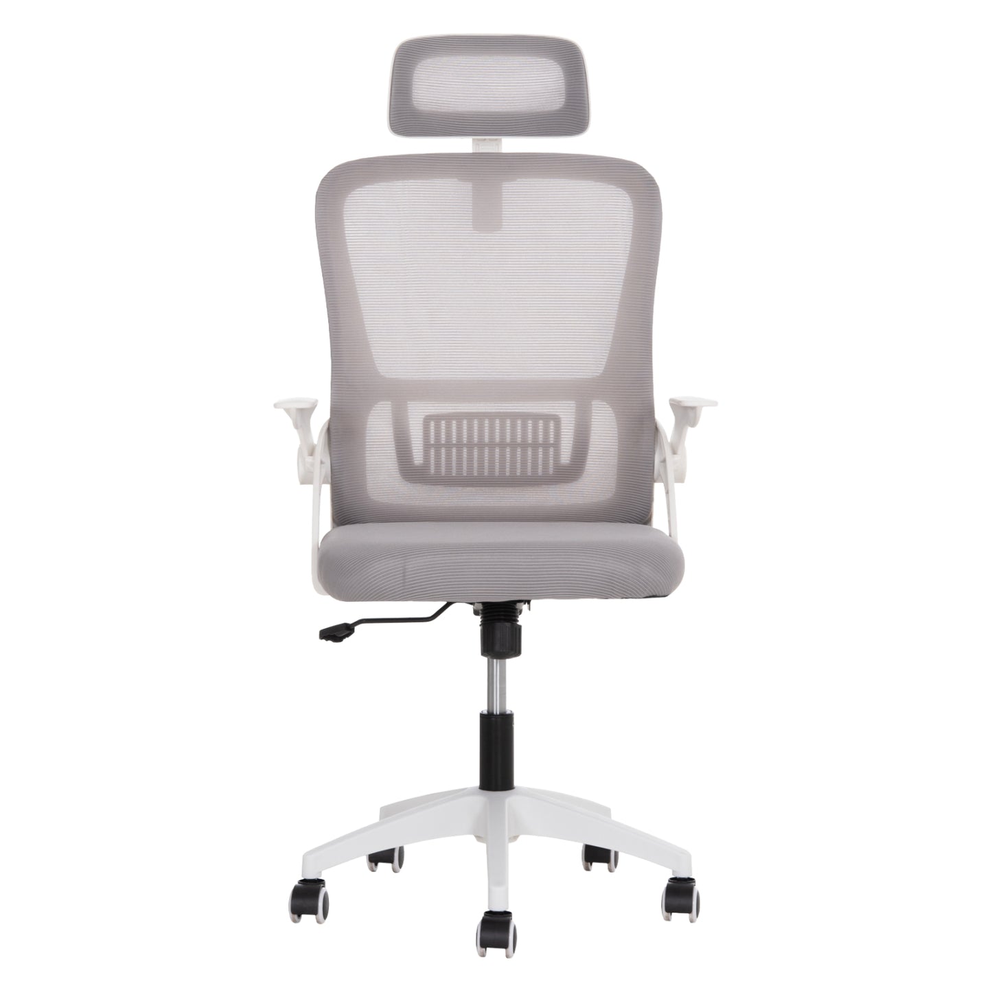Office Chair Blazer Hm1205.02 Grey Mesh Fabric--white Arms 60x58x110-130hcm.