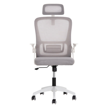 Office Chair Blazer Hm1205.02 Grey Mesh Fabric--white Arms 60x58x110-130hcm.